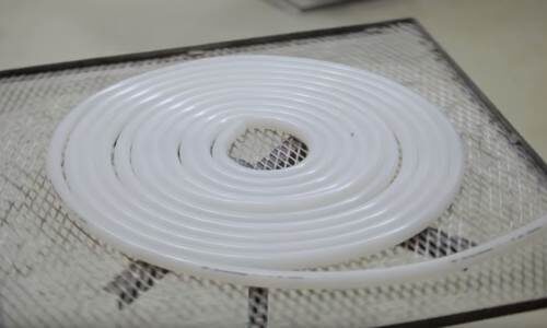 Silicone solid extrusions tile
